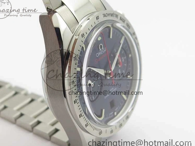 0506 Speedmaster ’57 Co-Axial OMF 1:1 Best Edition Blue Dial White Markers On SS Bracelet A Sustainable 8145